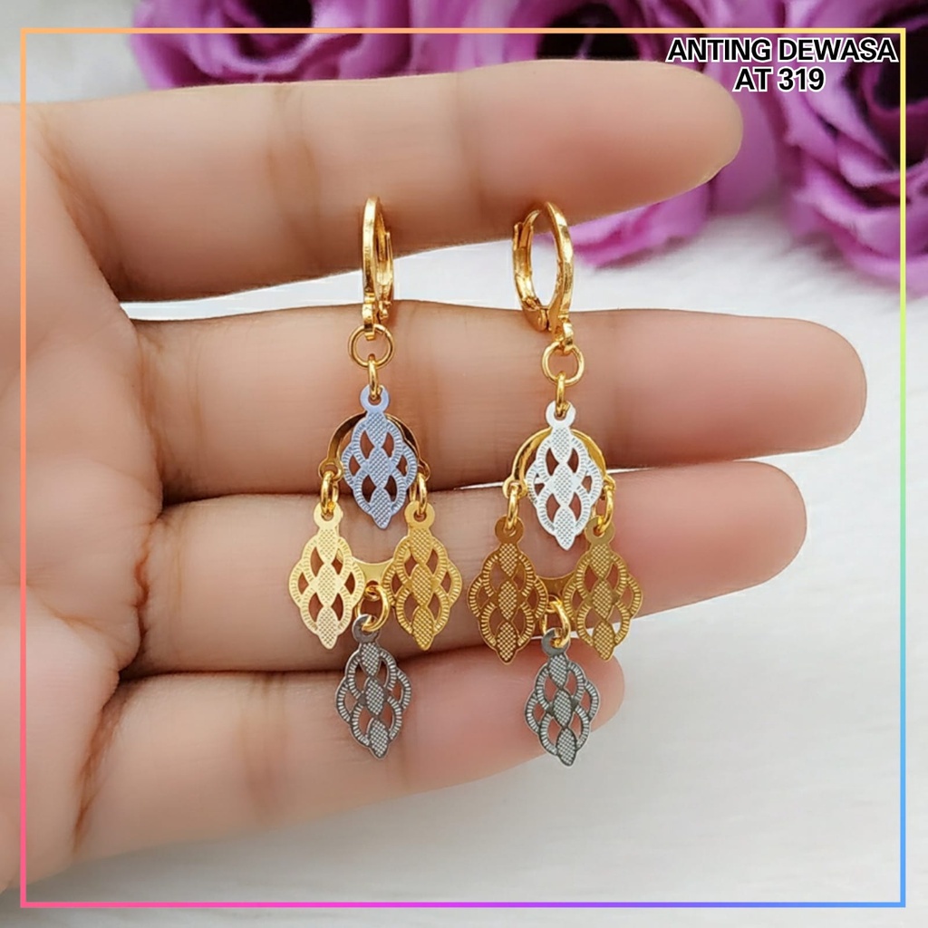 Anting xuping anting dewasa jurai  perhiasan lapis emas gold AT 319