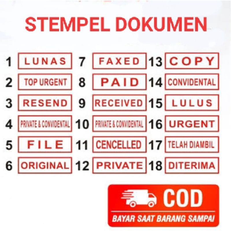 

stempel dokumen, stempel berkas, stempel paid, received, copy