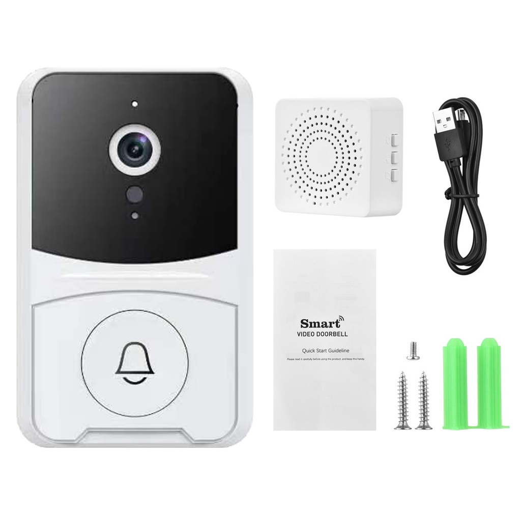 BELL RUMAH KAMERA tuya doorbell  / BEL KAMERA / IP CAMERA / BELL CAMERA MINI / BEL PINTU / BEL RUMAH / BELL WIFI bel pintu dengan Kamera - Smart Door Bell - Ip Camera - Wireless  - Wifi -  Video