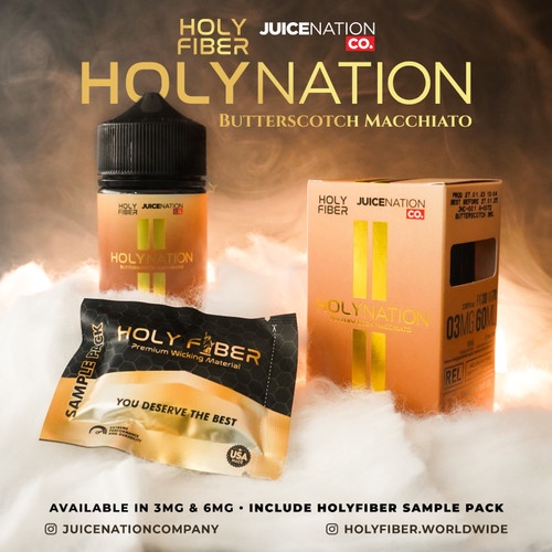 LIQUID HOLYNATION BUTTERSCOTCH MACCHIATO 60ML