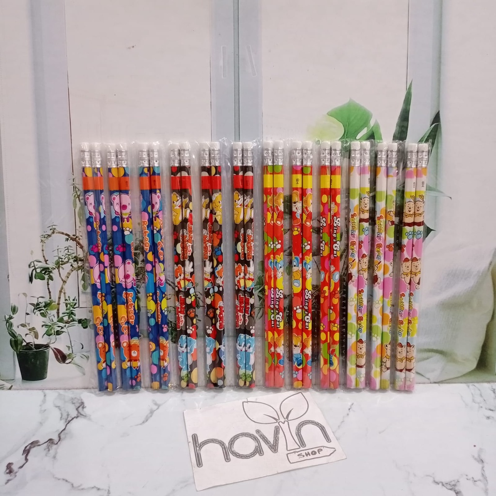 

(24PC) PENSIL MURAH FANCY PENCIL RENCENG LEMBARAN