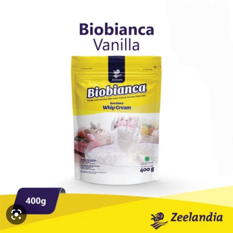 

BIOBIANCA WHIP CREAM VANILA REPACK 400 GRM