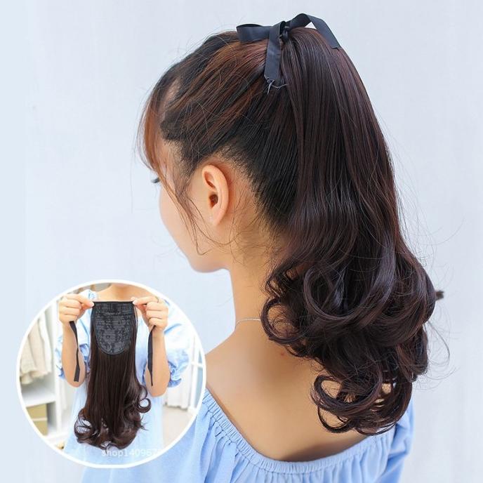 Ptw Ponytail Hair Extension Wavy Curly Kunciran Ikat Ekor Kuda Rambut