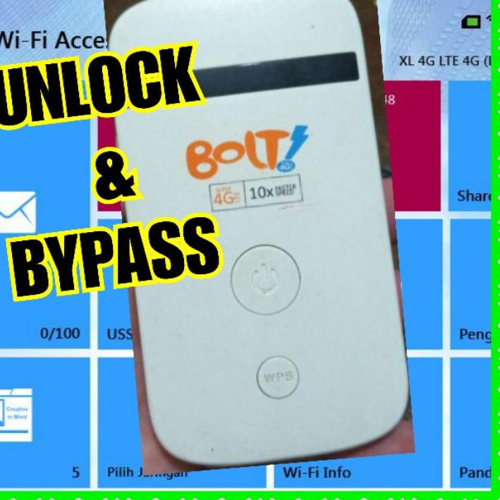 ❆ Seken & Unlock Modem Wifi Bolt ZTE MF90 ➪