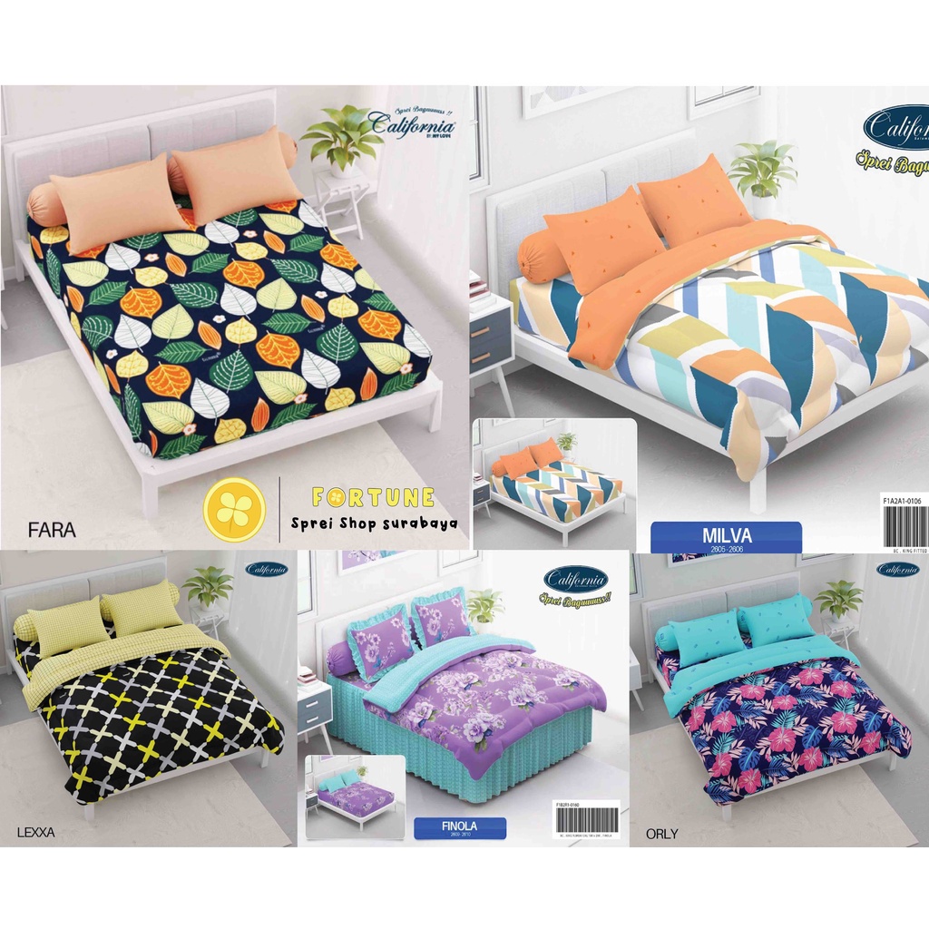 Sprei merk CALIFORNIA ukuran queen 160x200 Bisa COD [part 2]