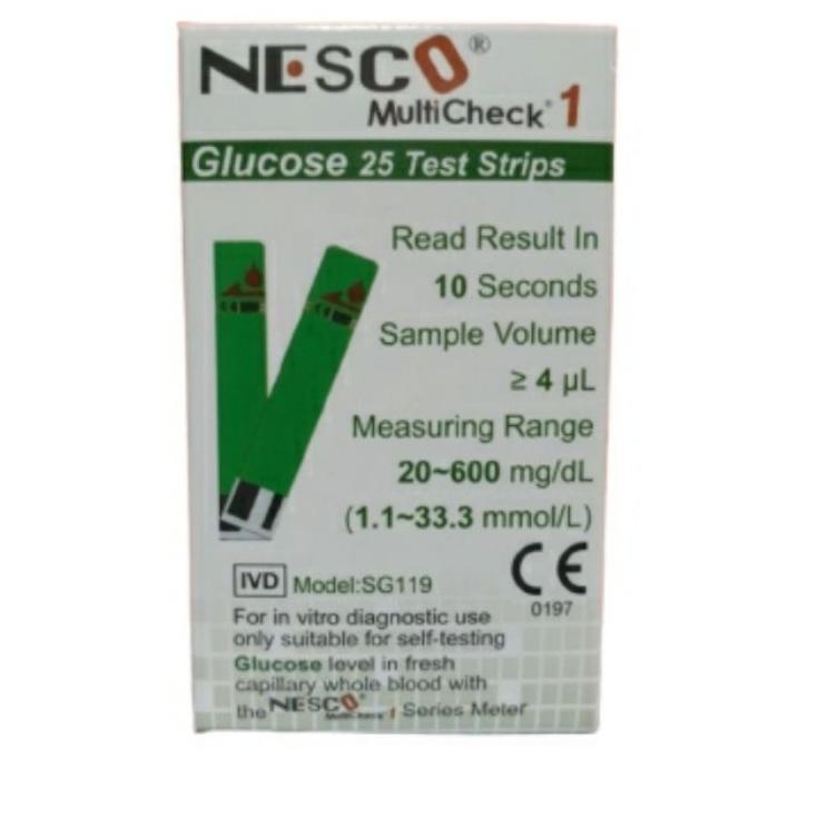 ☝ Strip Gula Darah Nesco Stik Gula Darah Nesco Strip Glukosa Nesco ❊