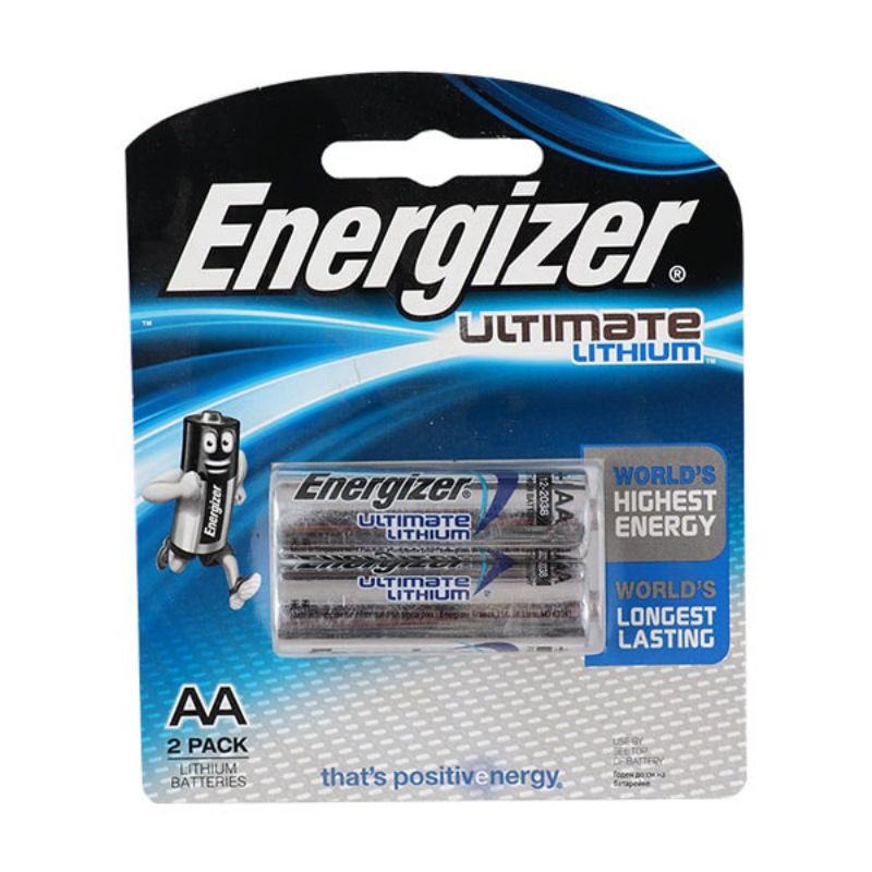 ENERGIZER BATERAI AA ISI 2 ULTIMATE LITHIUM L91-RP2