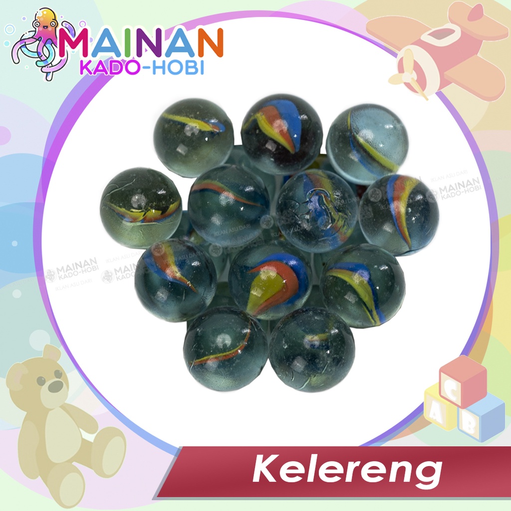 HOBI KOLEKSI MAINAN ANAK TRADISIONAL MARBLES GUNDU KELERENG FIDGET POP IT