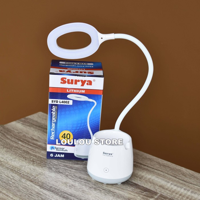 Lampu Meja Belajar Led Surya L4002 Lampu Baca Surya Flexible