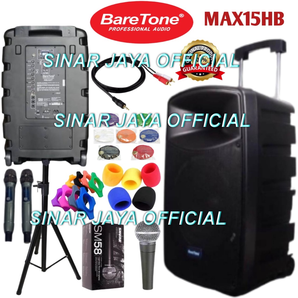 Speaker Portable Meeting BARETONE MAX15HB MAX 15HB MAX 15 HB