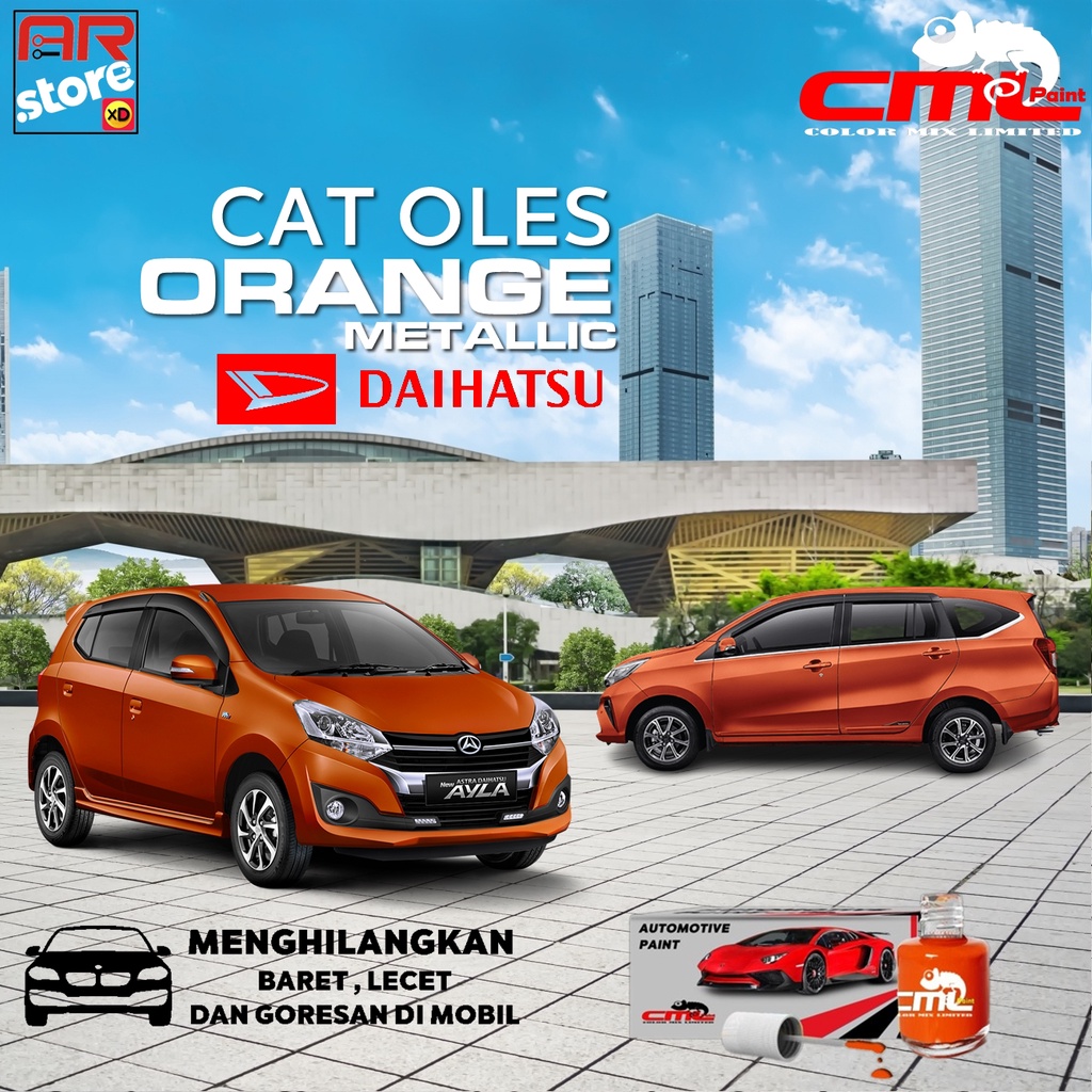 Daihatsu Orange Metallic CML Cat Oles Mobil