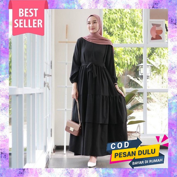 Kaftan Lebaran 2023 Erin Kaftan Gamis Kaftan Wanita Model 2023Terbaru Kaftan Bahan Crinkel Airflow M