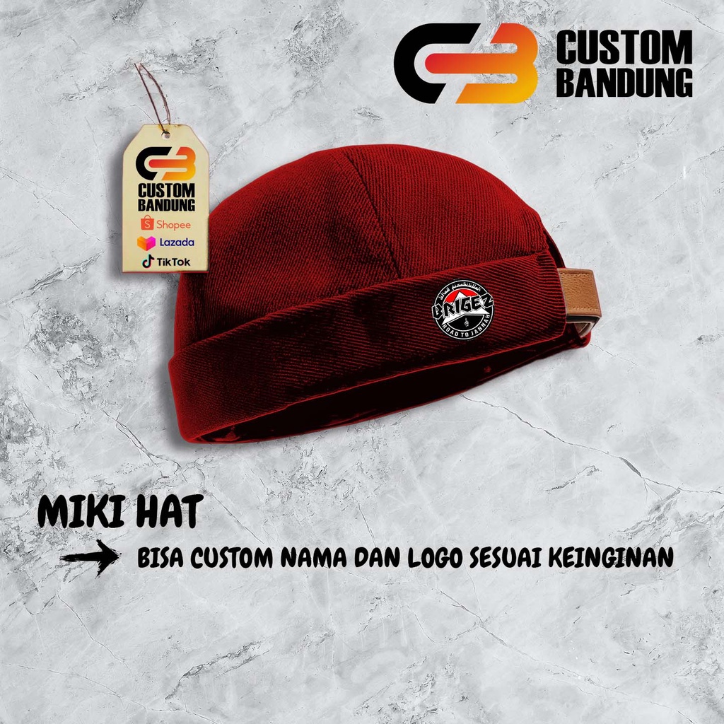 Topi Miki hat Brigez Jihad Miki Hat Peci Miki hat Topi Miki hat Anak &amp; Dewasa Topi Brimless Premium