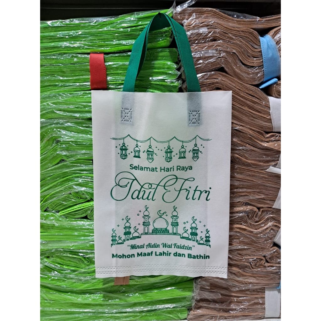 

tas idul fitri kantong kain hampers idul fitri ukuran 30x40 goodie bag edisi hari raya idul fitri