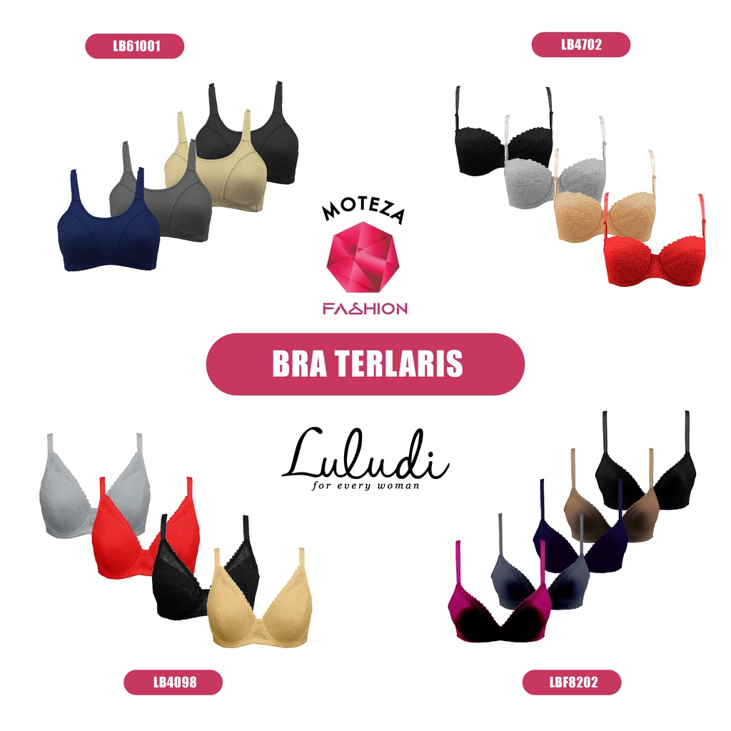 Moteza Luludi Bra Terlaris LB 61001 / LB 4702 / LB 4098 / LBF 8202