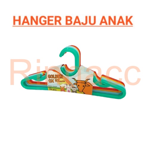 Hanger Baju Anak / Gantungan Baju Anak Kecil / Hanger Anak Baby Kids / Jemuran Baju Hitam Warna