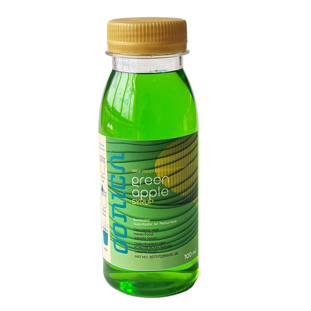 100ml OONICA Green Apple Syrup + Bonus 30ml