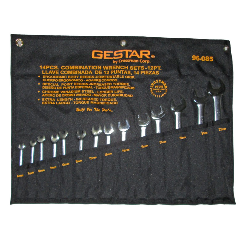 GESTAR/CROSSMAN-Tool Set 14 Pc Combination Wrench Set Metric (296-085)