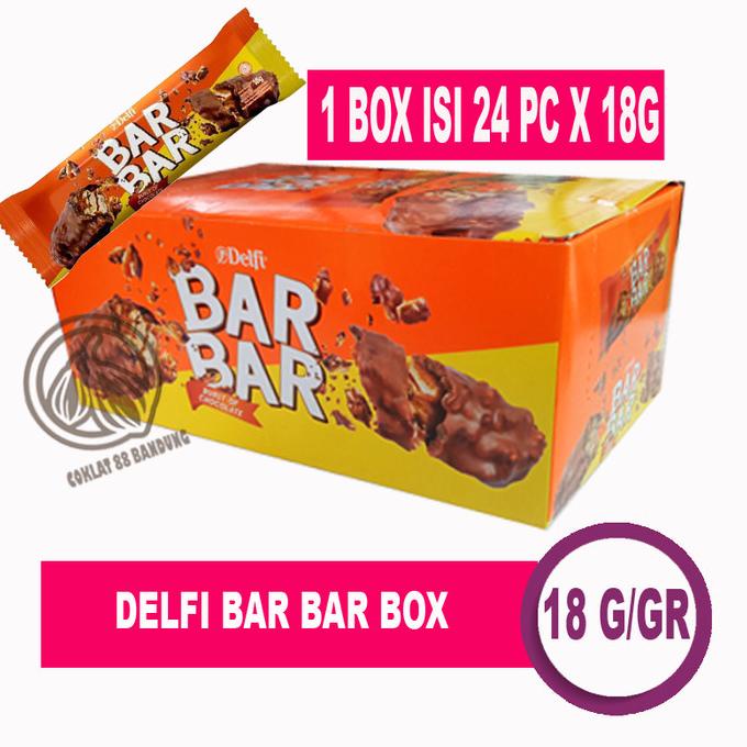 

HARGA DISKON DELFI BAR BAR 18G X 24 PCS, WAFER SALUT 18 gr BARBAR KRISPI KARAMEL