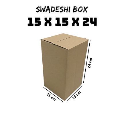 

kardus/karton/box uk. 15x15x24 cm untuk packing singlewall polos