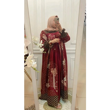 Gamis Eid series / Gamis maxmara lux print / Alyona Dress original by Queen hijab