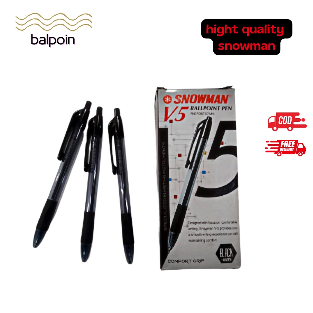 

Plupen SNOWMAN V5 Ketebalan 0,7mm Tinta Hitam