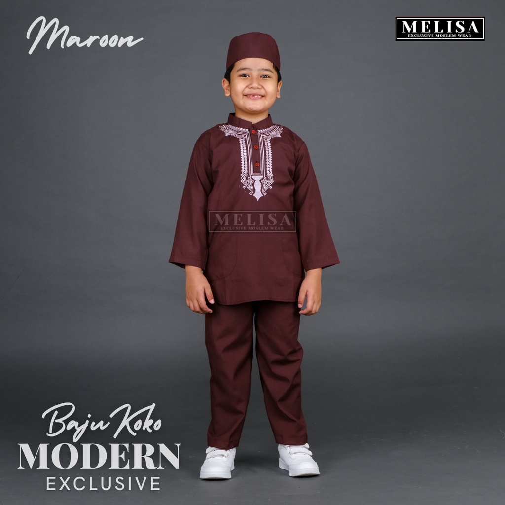 baju koko anak setelan pakistan anak bahan poli katun warna putih bersih size 4 5 6 7 8 9