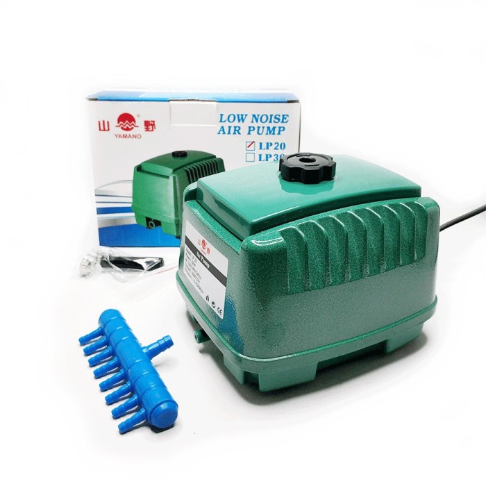 Terlaris Pompa Udara Aquascape / Kolam Ikan Yamano Lp20 / Lp-20 Low Noise Pump