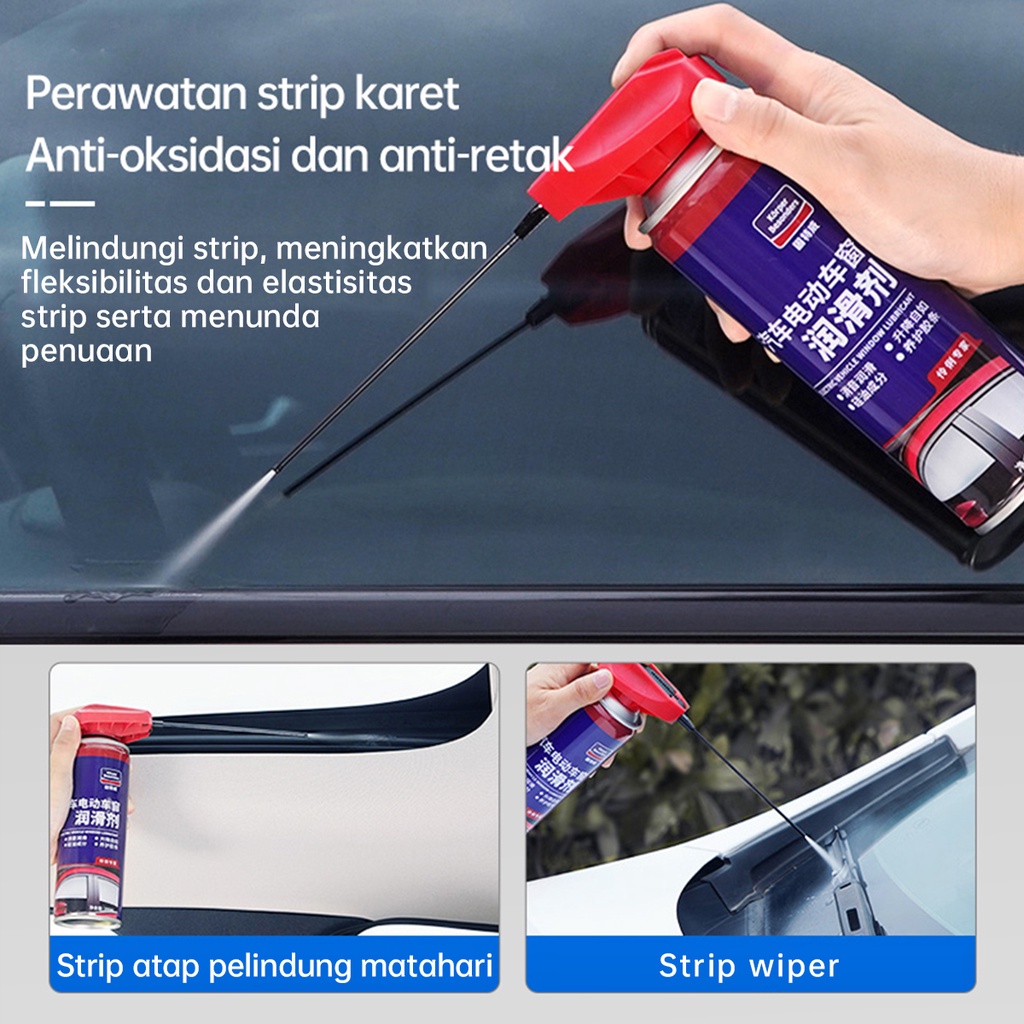 GLODWAY Electric vehicle window lubricant Pelumas Multifungsi / Pelumas Rantai Motor / Pelumas Jendela Mobil / Perawtan Strip Kaca / Pelumas Anti Karat / Silicon Oil