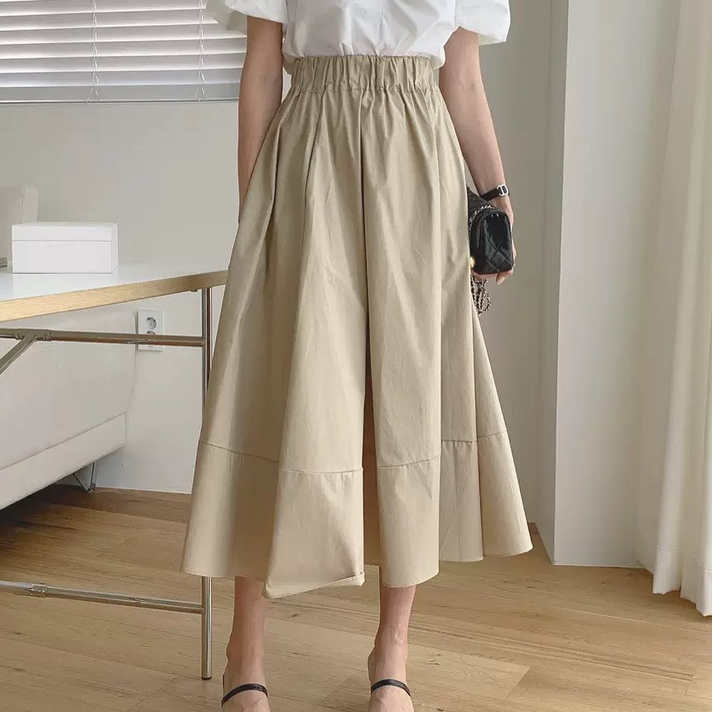 ROK CELANA KOREA - Bawahan Celana Pinggang Karet Wanita