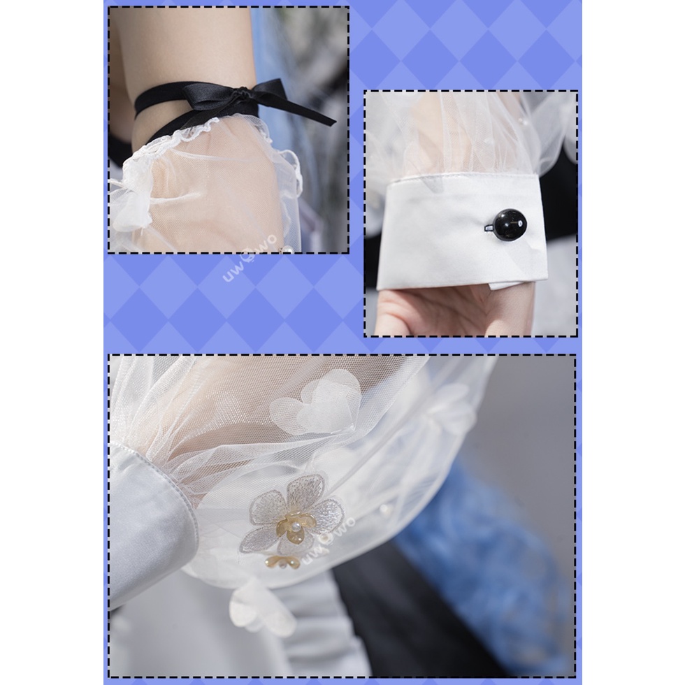 PRE-SALE UWOWO Ganyu Cosplay Game Genshin Impact Fanart Ganyu Cocogoat Milk Maid Cosplay Costume Role Play Outfit