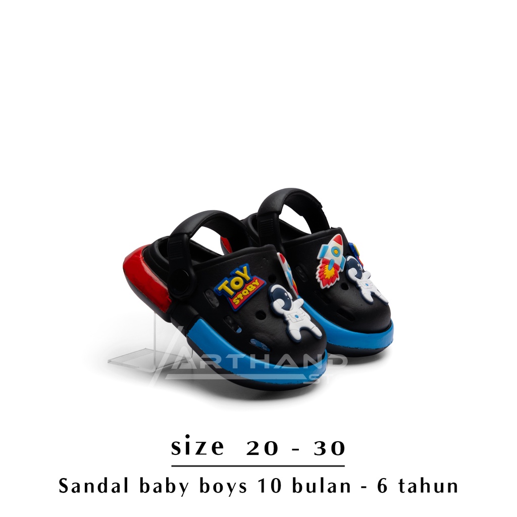 Arthand - Sandal Anak Laki-laki Model Baim Tali Belakang Baby Kids Karakter Luar Angkasa Lucu 1 tahun - 5 tahun