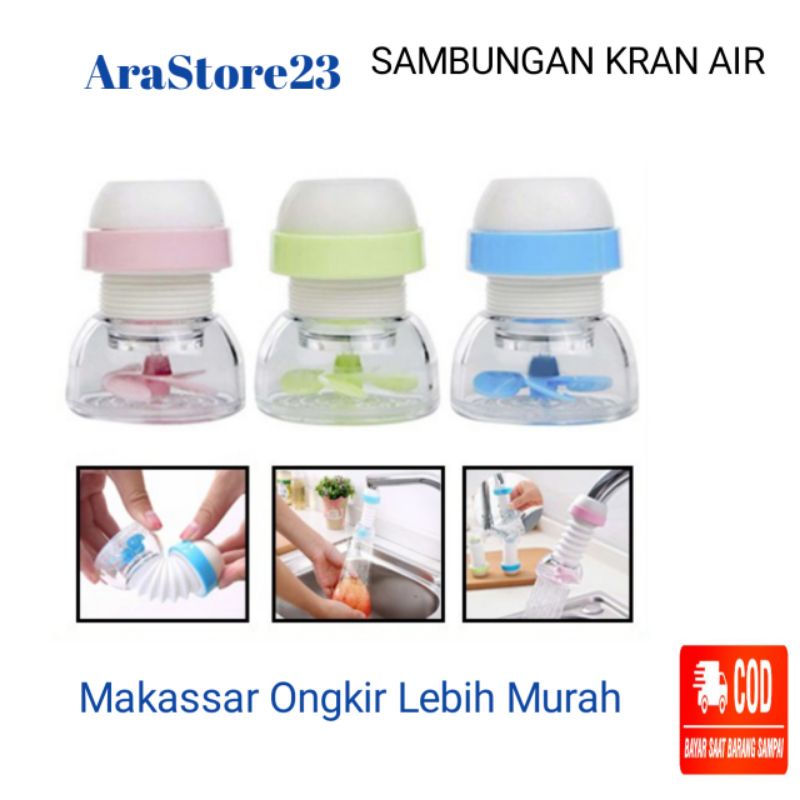 Filter Saringan Kran Air Kipas Kincir Putar Sambungan Kran Air Flexibel