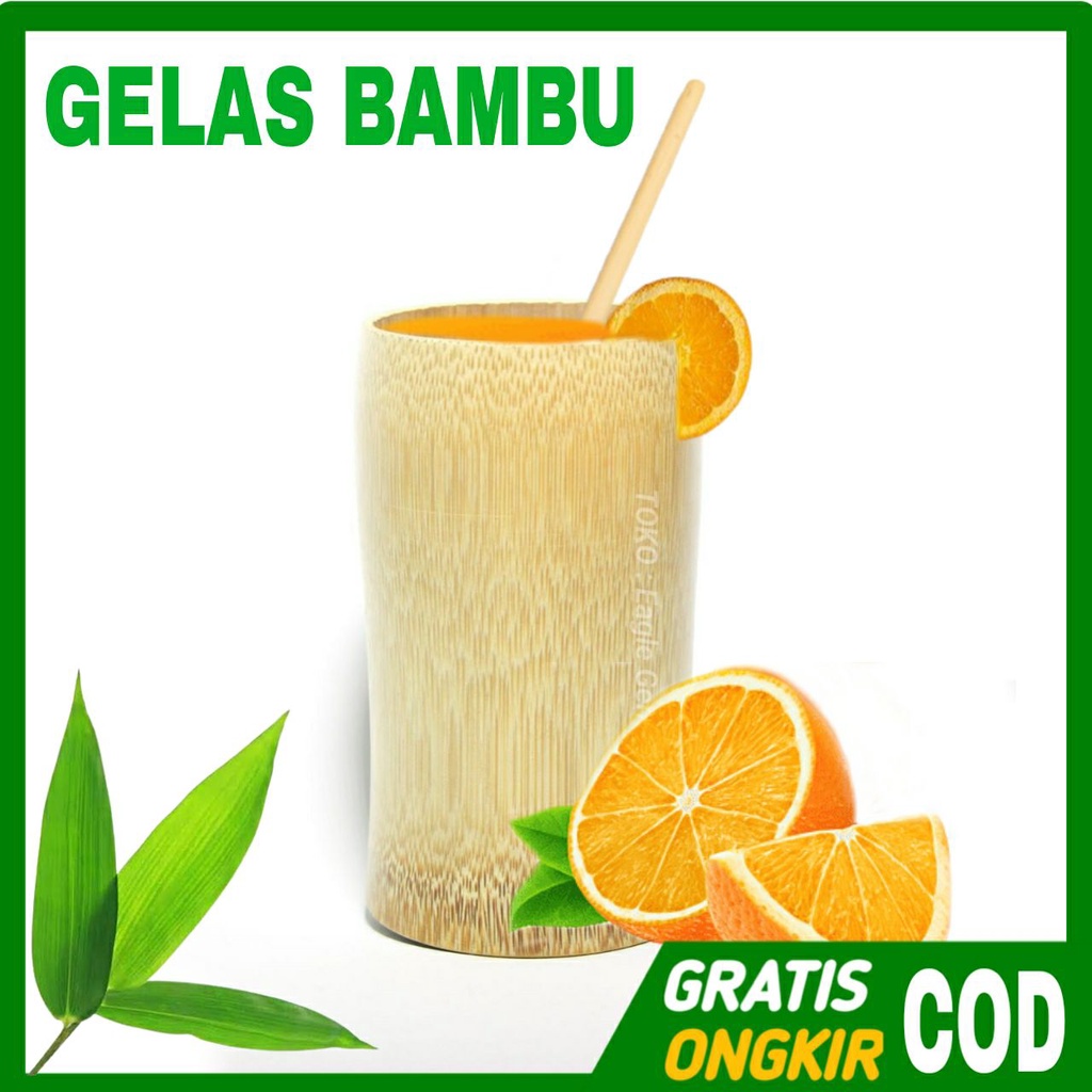 Gelas jus minuman / gelas jus bambu, bukan gelas jus plastik bukan gelas jus kaca