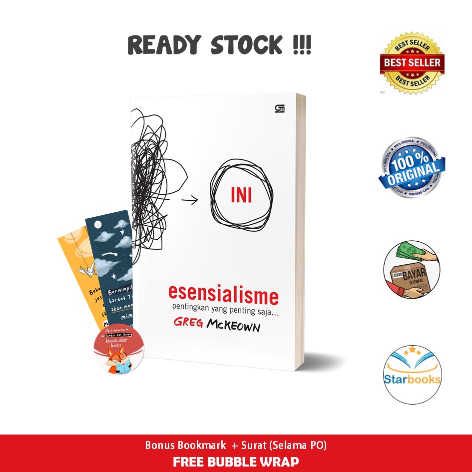 (Self Improvement) Buku Esensialisme: Pentingkan yang Penting Saja - Gramedia