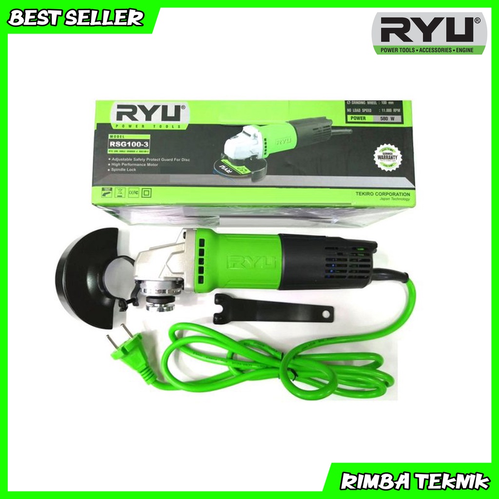 RYU Gurinda tangan Gerinda Toggle 4&quot; RSG100-3 / Angle grinder 4&quot; RSG100-3