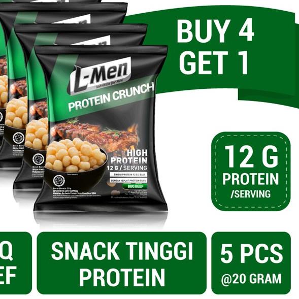 

❇ BUY 4 GET 1 - L-Men Protein Crunch 20g (12g protein) - Camilan Tinggi Protein Bebas Laktosa ✾