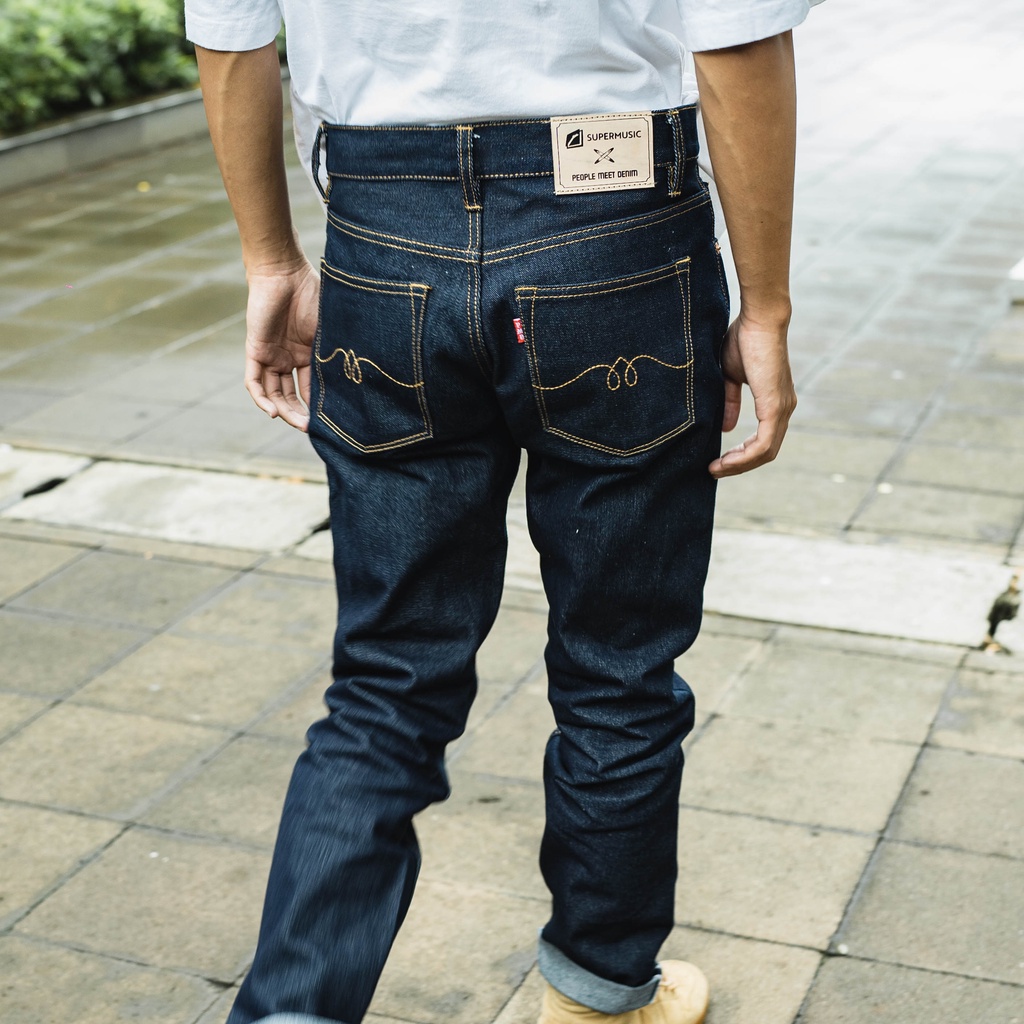 Celana Denim SuperMusic - SuperMusic X People Meet Denim - Jeans Pria
