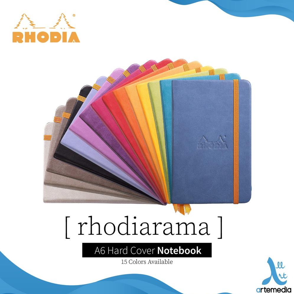 

Buku Catatan Rhodia Rhodiarama A6 Blank Paper Hard Cover Notebook