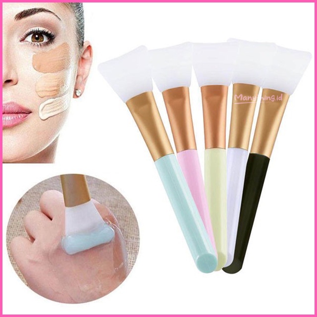 Brush Makeup Silikon / Kuas Masker Silicone / Facial Face Mask Gel Termurah