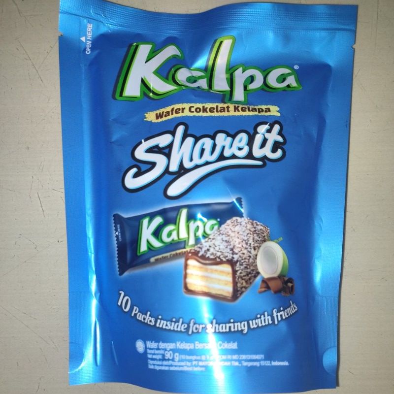 

KALPA Wafer Cokelat Kelapa SHARE IT 90Gr (10 x 9Gr)