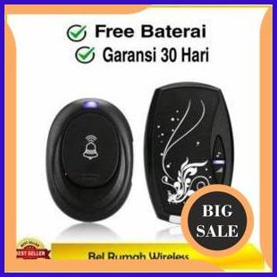Bel Pintu Wireless Tanpa Kabel Bel Rumah Wireless Door Bell 1M4R23 perkakas