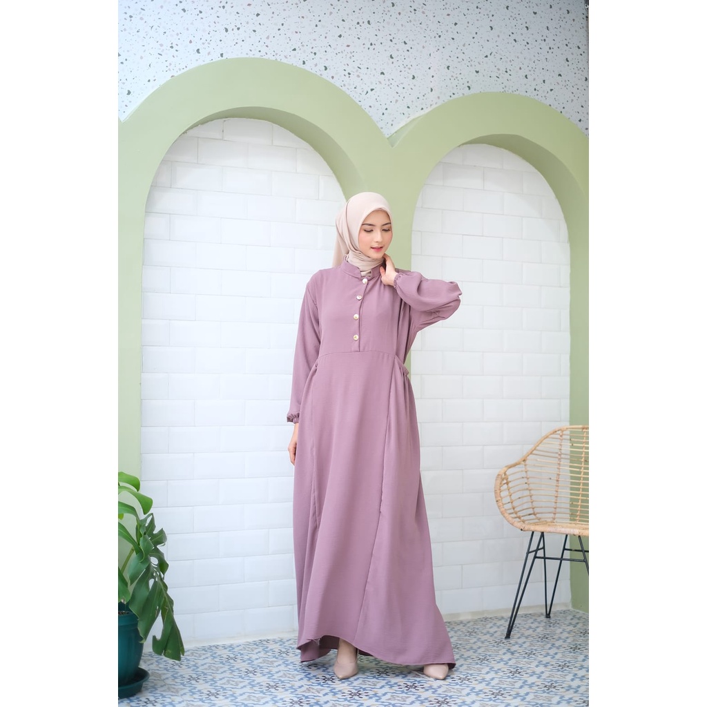 Malika dress - dress simple saku kiri kanan busui friendly / dress modern / dress model terbaru 2023 / dress modern kekinian / dress model korea / dress model terbaru / dress model belanda / dress modis / dress modern kondangan / dress remaja kekinian