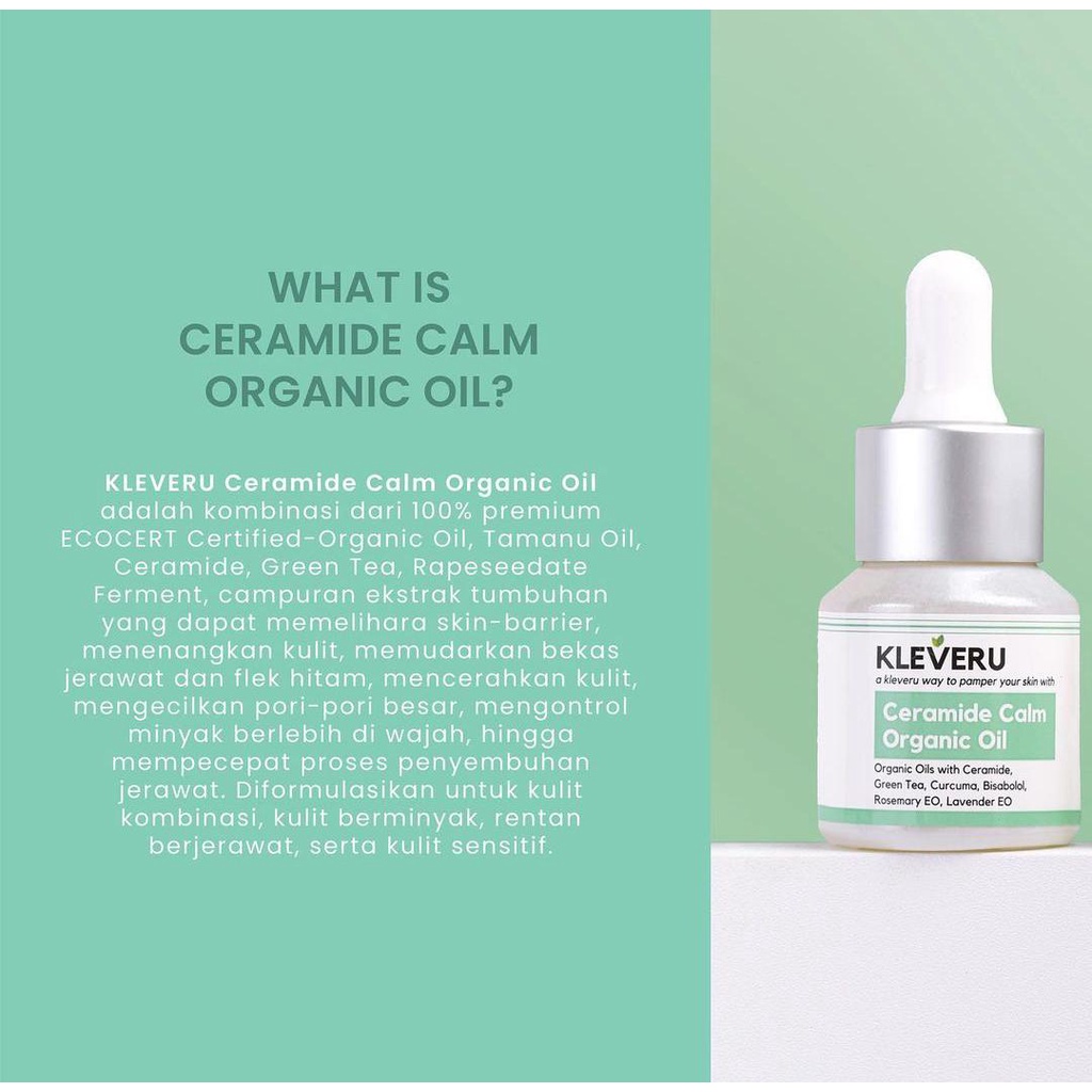 Kleveru Ceramide Calm Organic Oil 15ml