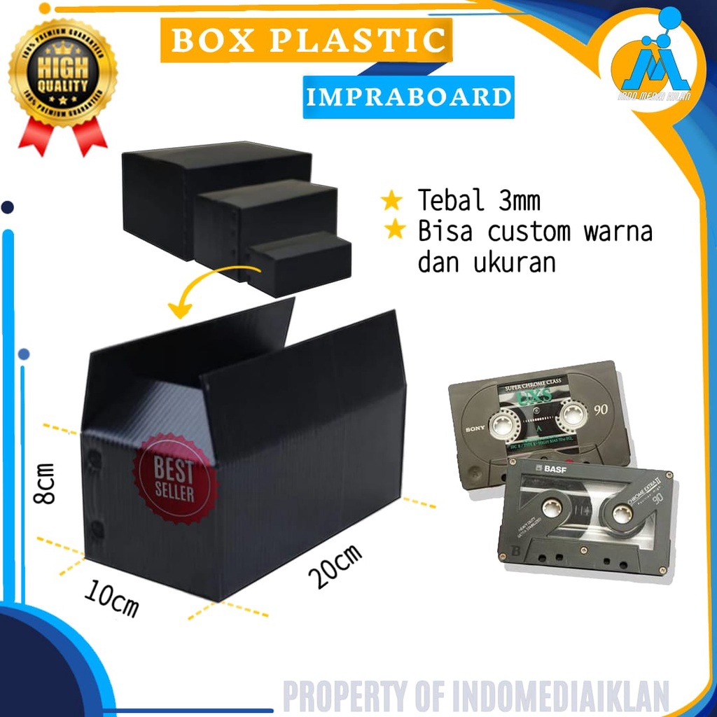 Box Impraboard / box packing plastik anti air / kardus plastik / kardus imprabord