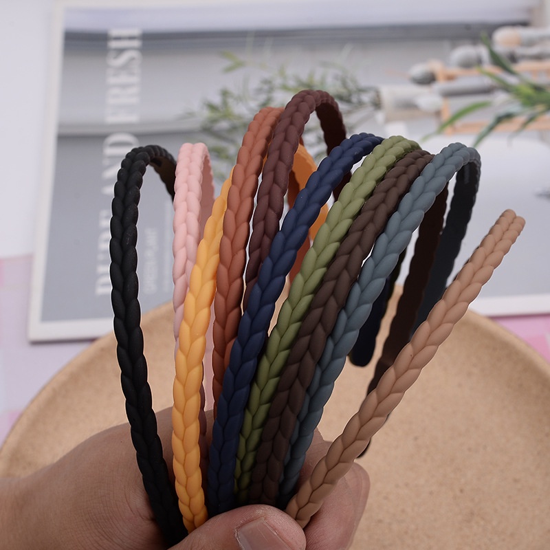 Bando Doff Kepang 1cm/Bandana Korea Model Kepang / Braided Matte Headband Premium