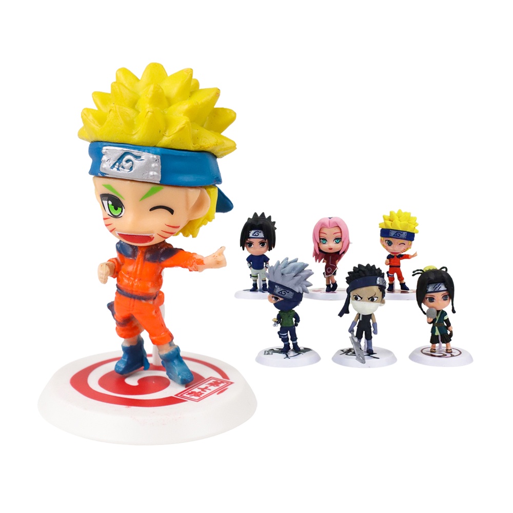 Action Figure Naruto 6 PCS Hobi &amp; Koleksi - No Color