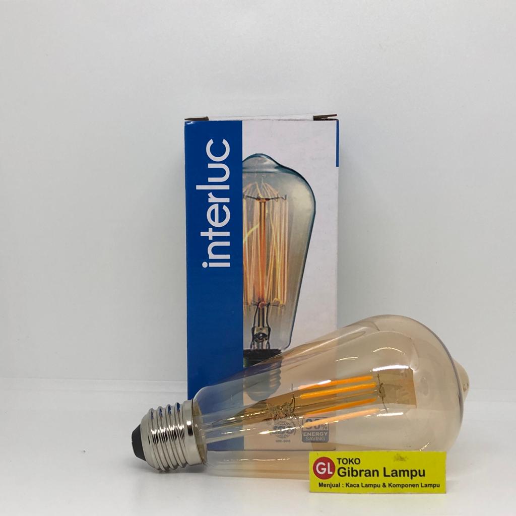 Lampu LED Filamen - Vintage Filament LED Edison - Lampu Outdoor Cafe Kuning ST64