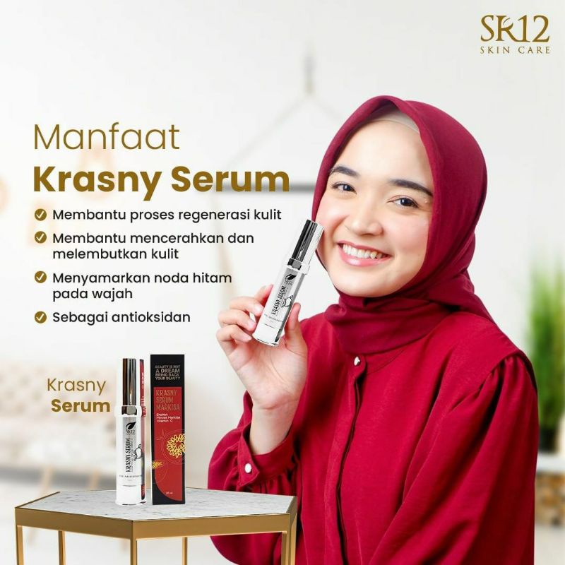 SR12 KRASNY SERUM - SERUM VIT C / SERUM KULIT KERING / SERUM MARKISA BPOM