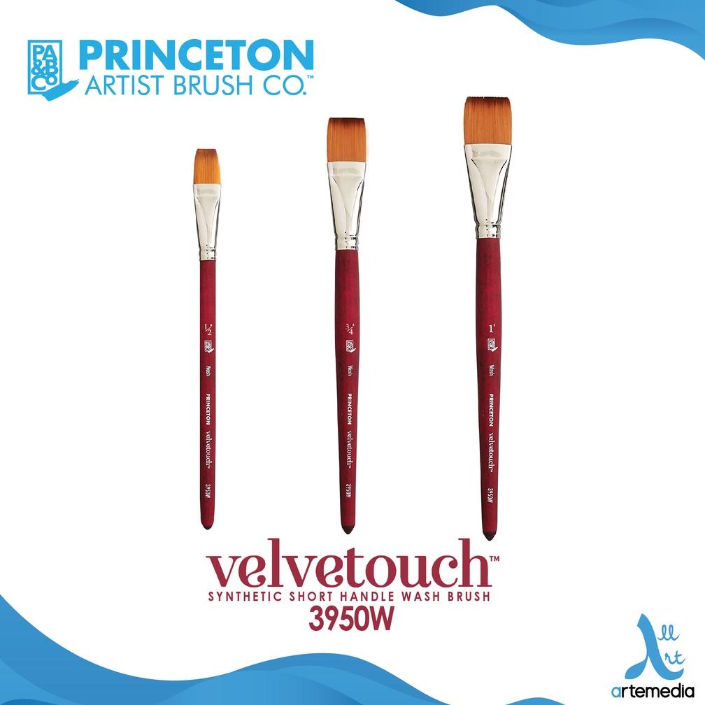 

Kuas Lukis Princeton Velvetouch 3950W Wash Synthetic Watercolor Brush Short Handle